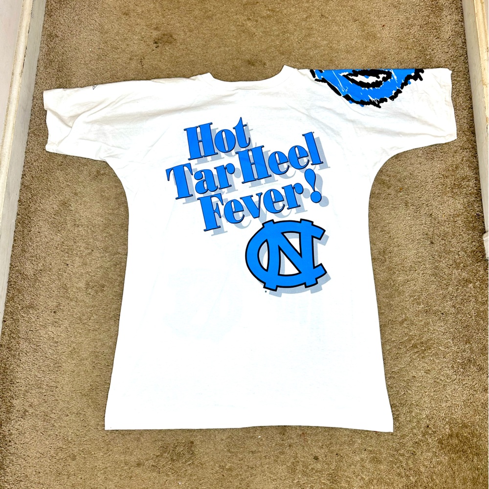 Vintage 90s Apex One UNC Tarheels AOP Shirt